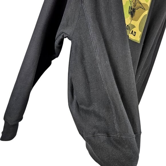 Champion Reverse Weave Ironclad Sweatshirt Size L Built For More Black Pullover - Picture 8 of 8